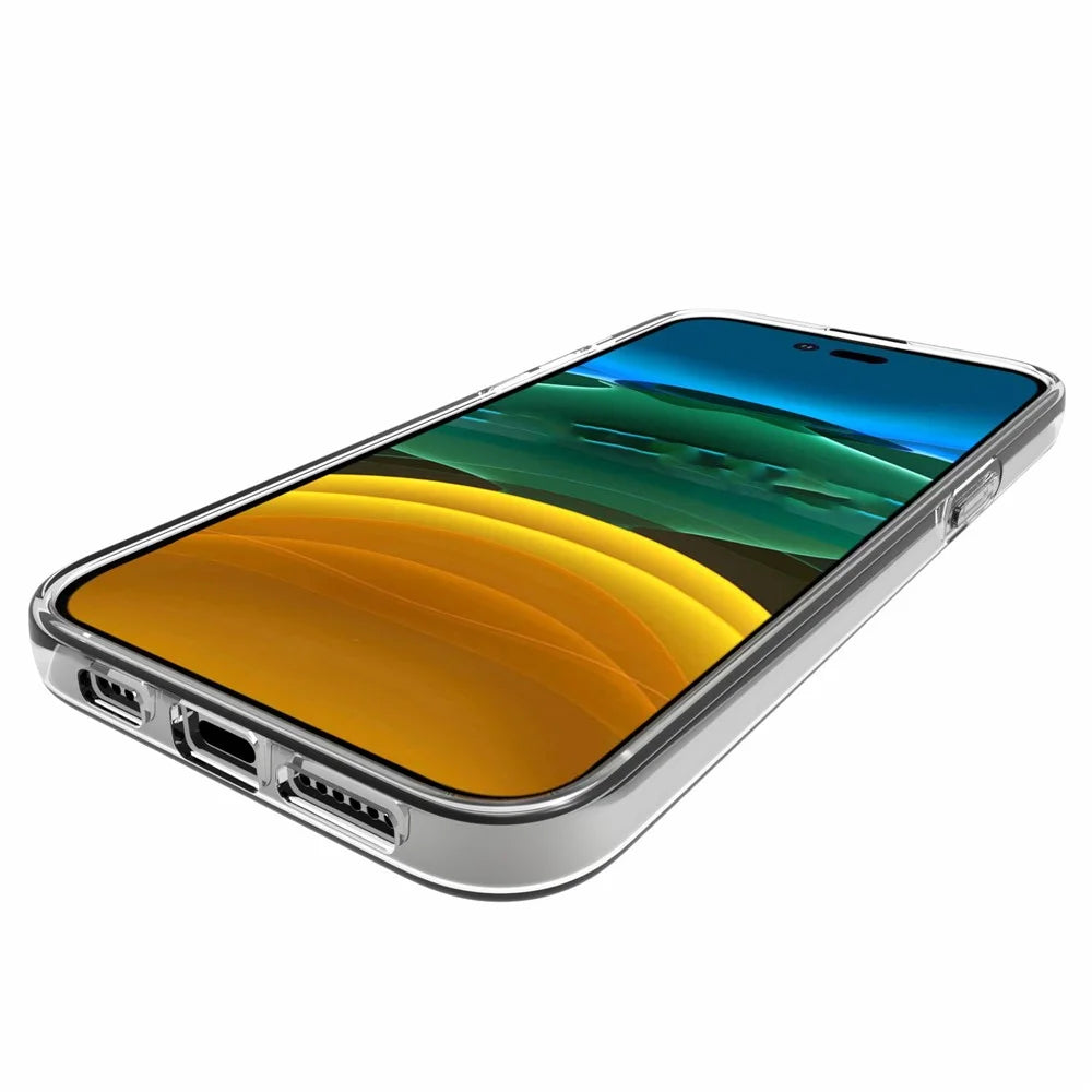 For iPhone 14 Pro Max 6.7 inch Inner Watermark-free Wear-resistant Clear TPU Phone Case Soft Back Shell Cover - 3