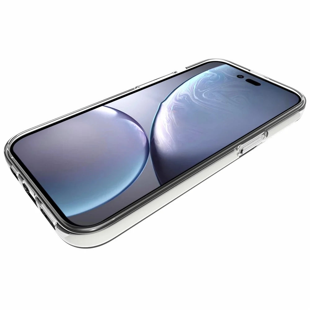 For iPhone 14 Pro 6.1 inch Light Thin Durable Inner Watermark-free Clear TPU Phone Case Soft Back Protector - 2