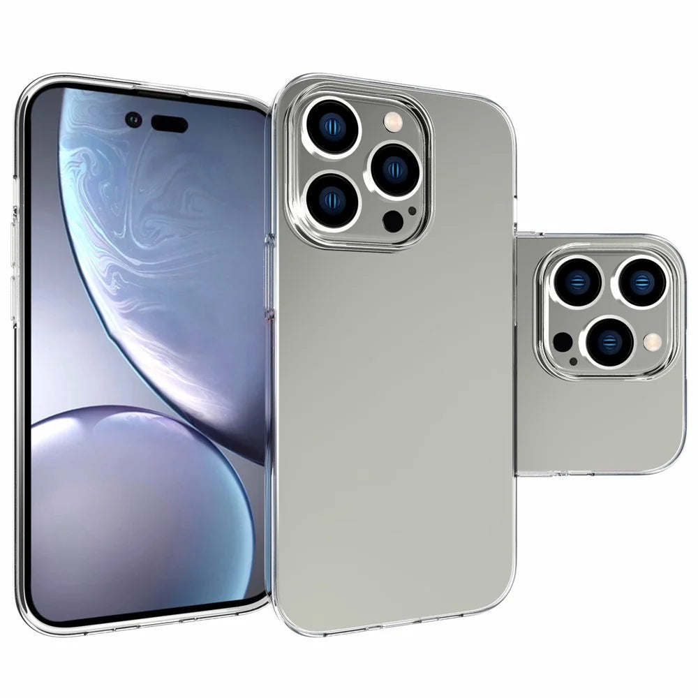For iPhone 14 Pro 6.1 inch Light Thin Durable Inner Watermark-free Clear TPU Phone Case Soft Back Protector - 5