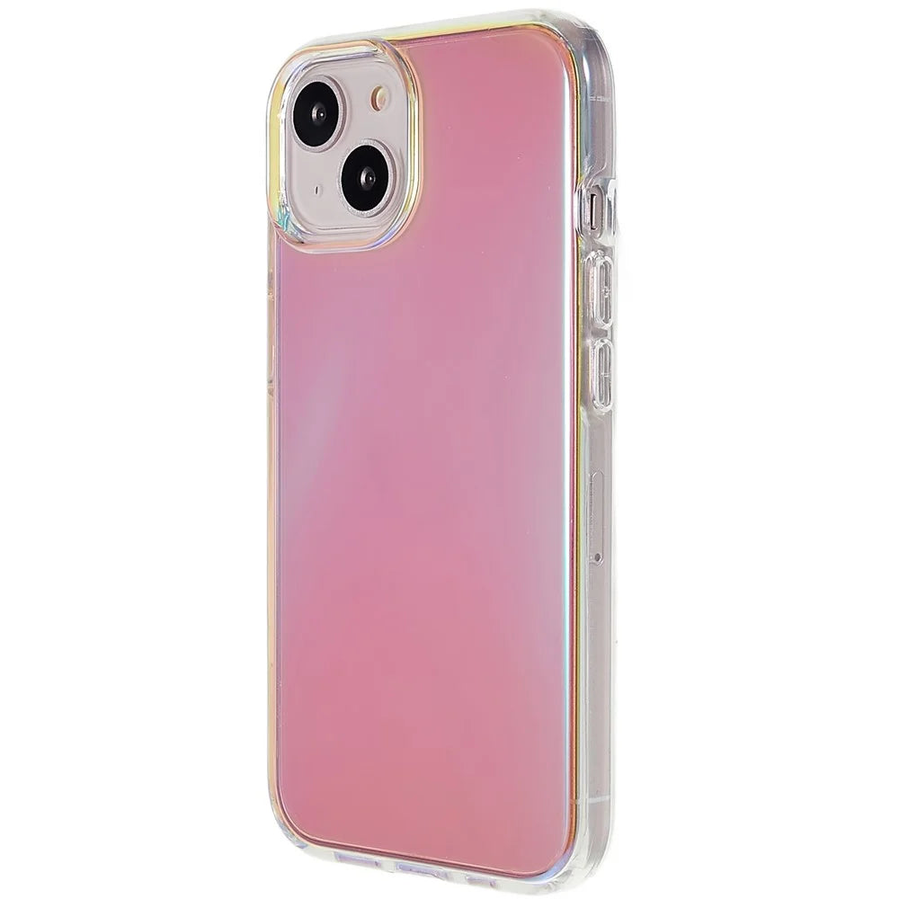 For iPhone 13 6.1 inch Electroplating PC + TPU Hybrid Phone Case Thickened Anti-Drop Protection Back Cover - Purple - 3