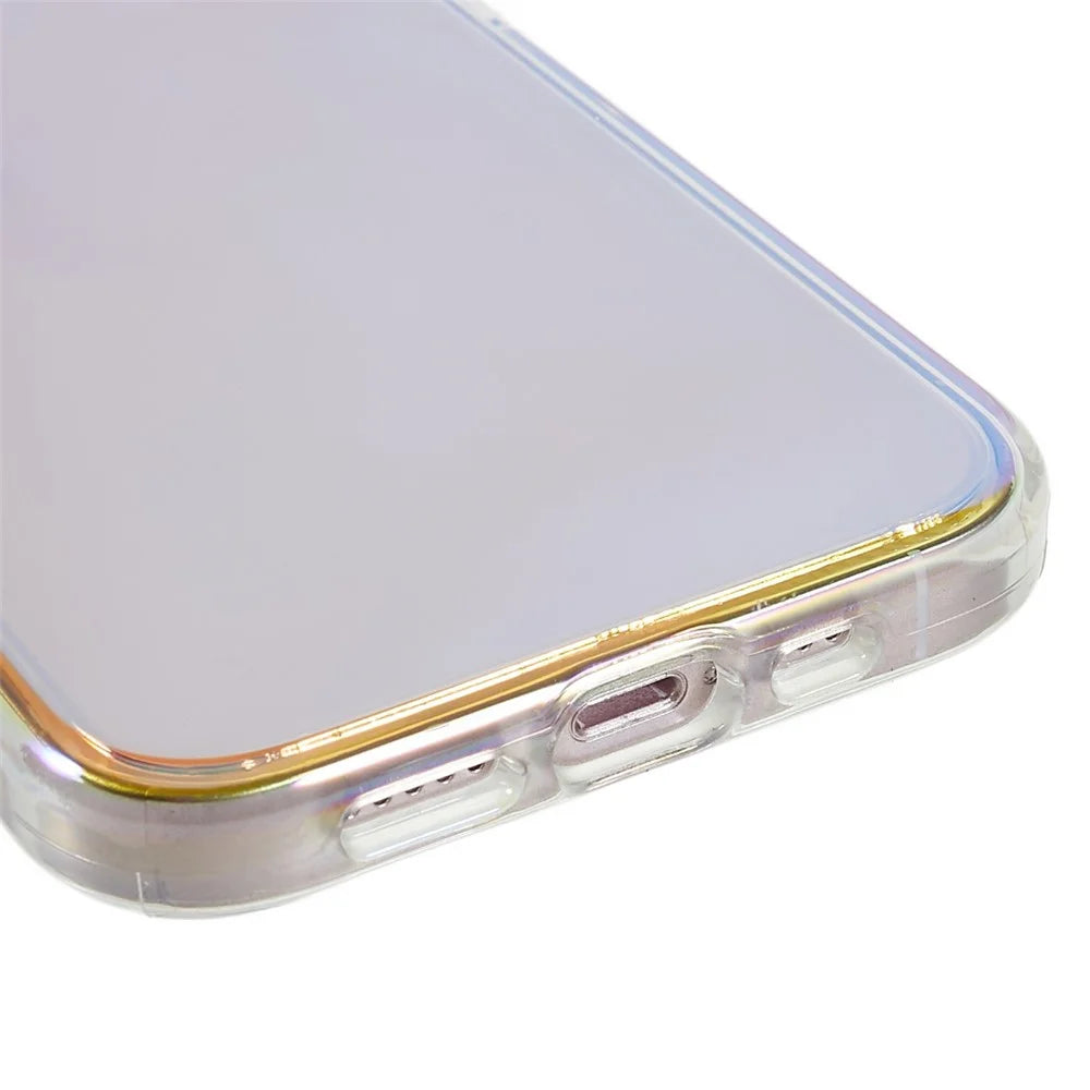 For iPhone 13 6.1 inch Electroplating PC + TPU Hybrid Phone Case Thickened Anti-Drop Protection Back Cover - Purple - 6