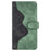 Phone Protective Cover Leather Case for iPhone 13 6.1 inch, Color Splicing Stand Wallet Function Smartphone Shell - Green - 6