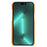 For iPhone 14 Pro Max 6.7 inch Slim Phone Protector Shockproof Textured PU Leather Coated PC Cell Phone Case - Orange - 2