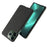 For iPhone 14 Pro Max 6.7 inch Cell Phone Case Shell Solid Color Hard PC+Cloth Phone Cover - Black - 2