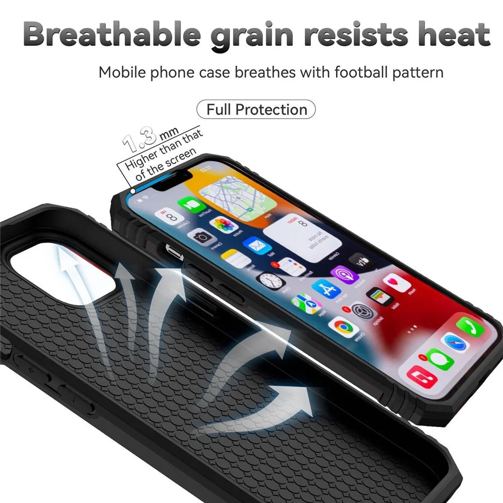 for iPhone 14 Plus 6.7 inch Hard PC + Soft TPU Shockproof Kickstand Case Phone Shell with Slide Camera Protection Cover - Black - 3