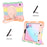 For iPad mini (2019) 7.9 inch/mini 4 Shockproof Colorful Tablet Cover Kickstand PC + Silicone Drop-proof Case with Shoulder Strap - Colorful Rose Gold - 2