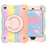 For iPad mini (2019) 7.9 inch/mini 4 Shockproof Colorful Tablet Cover Kickstand PC + Silicone Drop-proof Case with Shoulder Strap - Colorful Rose Gold - 3