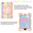 For iPad mini (2019) 7.9 inch/mini 4 Shockproof Colorful Tablet Cover Kickstand PC + Silicone Drop-proof Case with Shoulder Strap - Colorful Rose Gold - 4