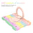For iPad mini (2019) 7.9 inch/mini 4 Shockproof Colorful Tablet Cover Kickstand PC + Silicone Drop-proof Case with Shoulder Strap - Colorful Rose Gold - 5