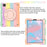 For iPad Pro 11 (2021) / (2020) / (2018) / (2022) / iPad Air (2022) / (2020) Colorful Tablet Cover Scratch-Resistant Kickstand Case with Shoulder Strap - Colorful Rose Gold - 4