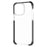 For iPhone 14 Pro Case Four Corners Anti Drop Clear TPU + TPE + PC Phone Cover - Transparent Black - 3