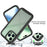 For iPhone 14 Pro Max 6.7 inch PC + TPU Full Protection Phone Case Drop-proof Cover with PET Screen Protector - Black - 2