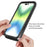 For iPhone 14 Pro Max 6.7 inch PC + TPU Full Protection Phone Case Drop-proof Cover with PET Screen Protector - Black - 4