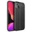 For iPhone 14 6.1 inch Litchi Texture Design Back Cover Soft TPU Anti-Scratch Shock Absorption Protective Case - Black - 1