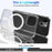 For iPhone 14 6.1 inch Wireless Charging Hard Acrylic+Soft TPU Phone Case Corner Protection High Impact Protective Clear Shell - 7