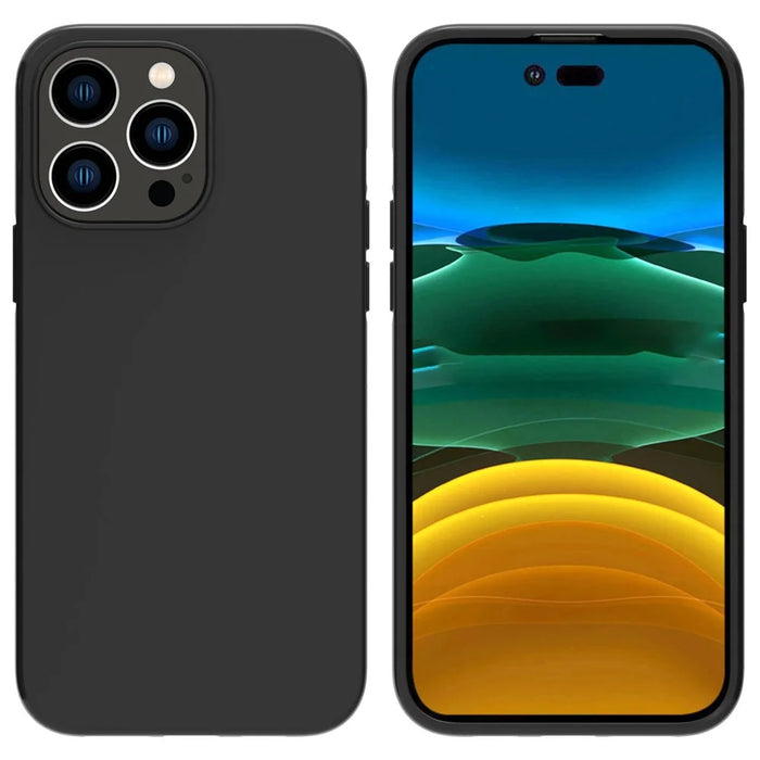For iPhone 14 Pro Max 6.7 inch Soft TPU Matte Finish Coating Phone Case Lightweight Back Cover - 1