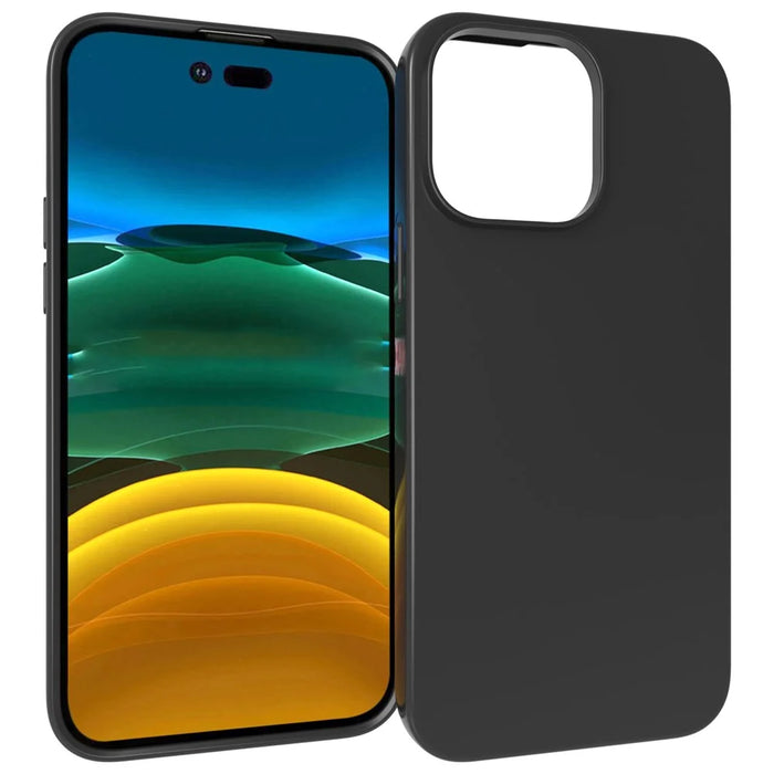 For iPhone 14 Pro Max 6.7 inch Soft TPU Matte Finish Coating Phone Case Lightweight Back Cover - 3