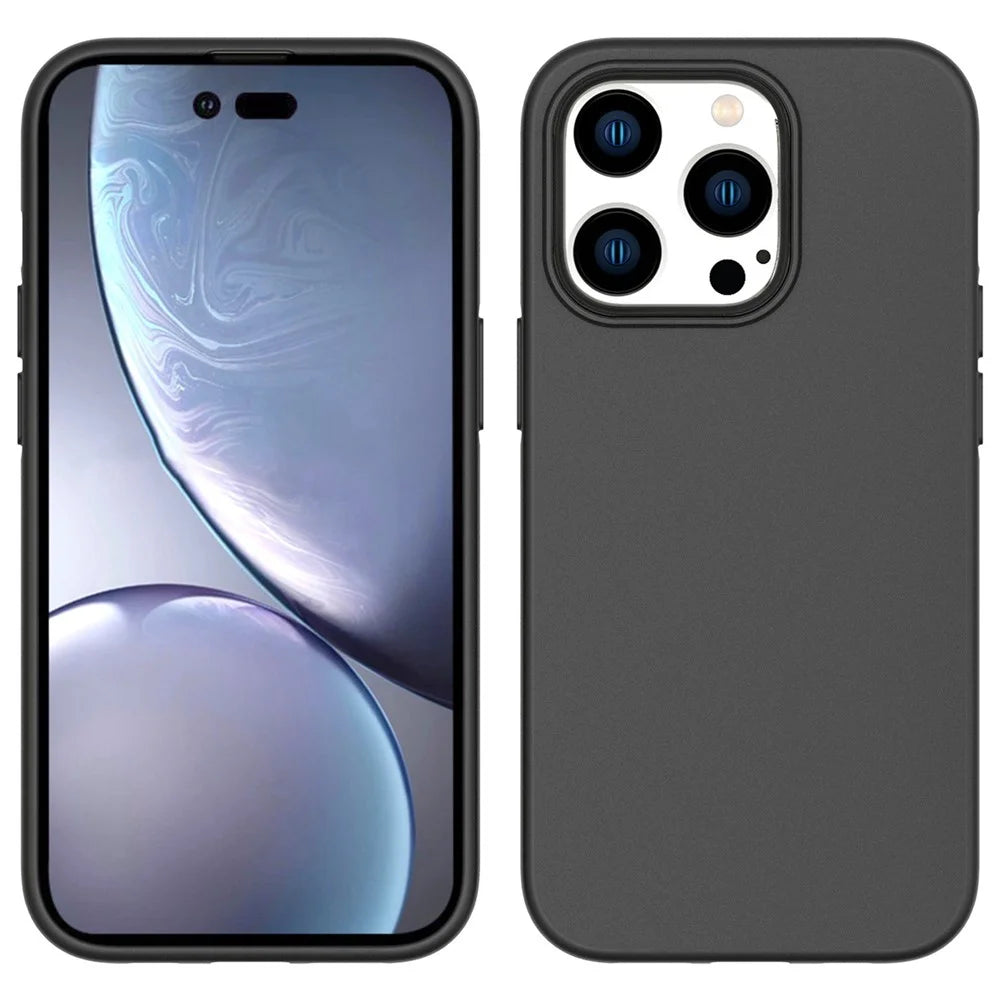 For iPhone 14 Pro 6.1 inch Anti-Scratch Soft TPU Cover Matte Finish Lightweight Phone Cover - 1