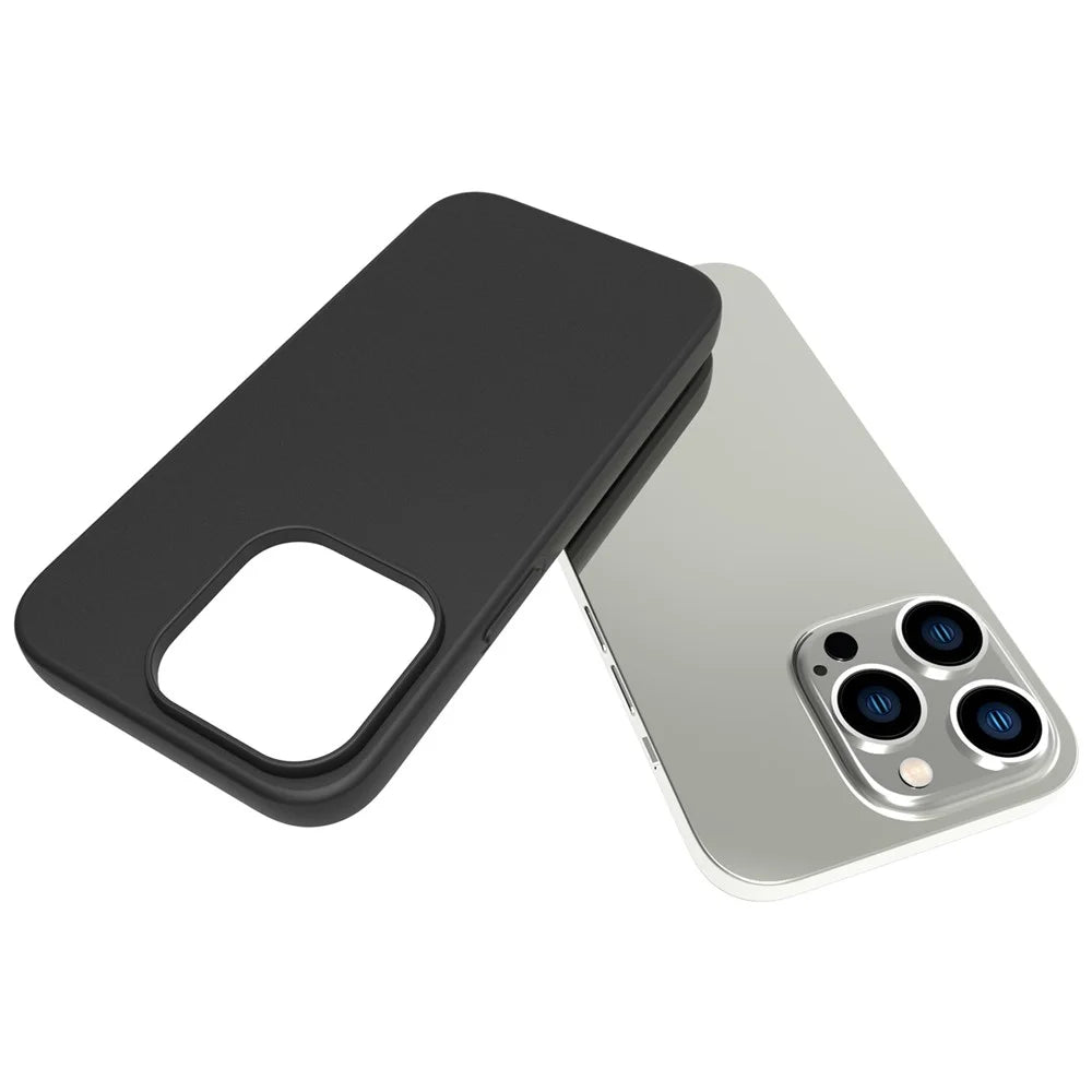 For iPhone 14 Pro 6.1 inch Anti-Scratch Soft TPU Cover Matte Finish Lightweight Phone Cover - 6