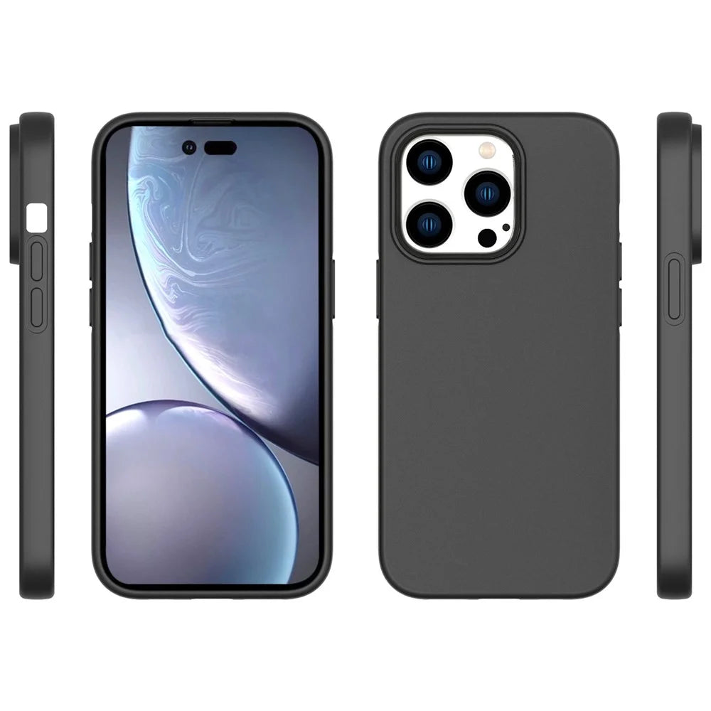 For iPhone 14 Pro 6.1 inch Anti-Scratch Soft TPU Cover Matte Finish Lightweight Phone Cover - 7