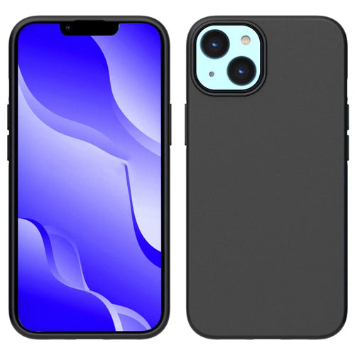 For iPhone 14 6.1 inch Non-Slip Matte Finish Cover Soft TPU Shock-Absorption Protective Case - 1