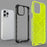 For iPhone 14 Pro Max 6.7 inch Honeycomb Textured Anti-scratch Cover TPU + PC Dual Layer Protection Phone Case - Grey - 2