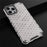 For iPhone 14 Pro Max 6.7 inch Honeycomb Textured Anti-scratch Cover TPU + PC Dual Layer Protection Phone Case - Grey - 5