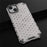 Phone Case for iPhone 14 6.1 inch, Honeycomb Textured TPU + PC Anti-fall Protection Cover - Grey - 5