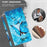 For iPhone 14 Pro Max 6.7 inch Shockproof PU Leather Phone Case Stand 3D Pattern Printed Magnet Closure Wallet Phone Cover with Strap - Blue Butterflies - 5