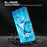 For iPhone 14 Pro Max 6.7 inch Shockproof PU Leather Phone Case Stand 3D Pattern Printed Magnet Closure Wallet Phone Cover with Strap - Blue Butterflies - 6