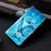 For iPhone 14 Pro Max 6.7 inch Shockproof PU Leather Phone Case Stand 3D Pattern Printed Magnet Closure Wallet Phone Cover with Strap - Blue Butterflies - 7