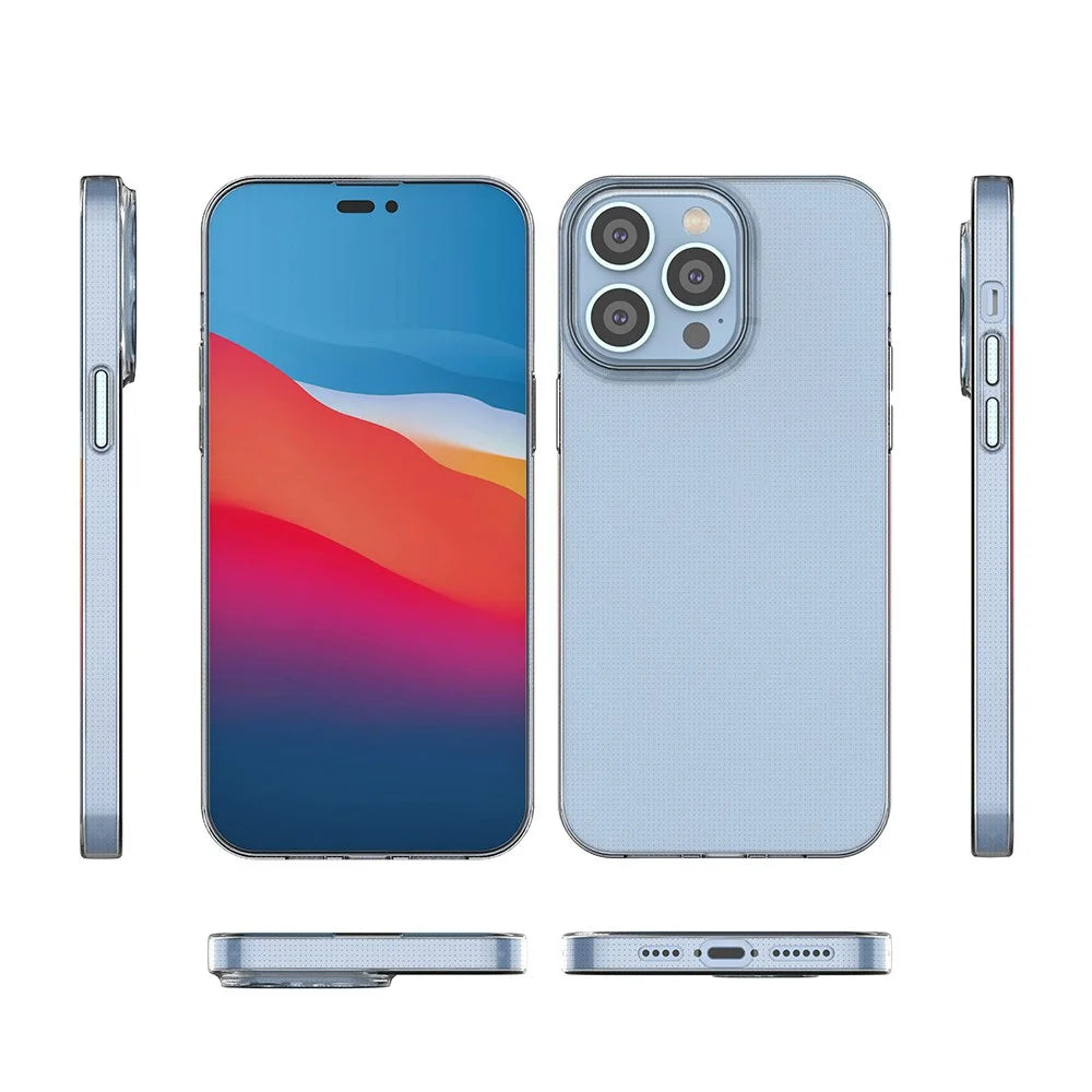 Transparent TPU Case for iPhone 14 Pro Max 6.7 Inch, 1.0mm Ultra-Thin Drop-Proof Phone Protective Cover - 6