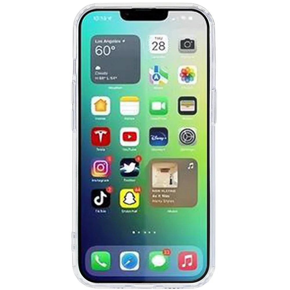 Magnetic Case for iPhone 14 Plus 6.7 inch Compatible with MagSafe, Hard Acrylic Soft TPU Transparent Shockproof Shell - 4