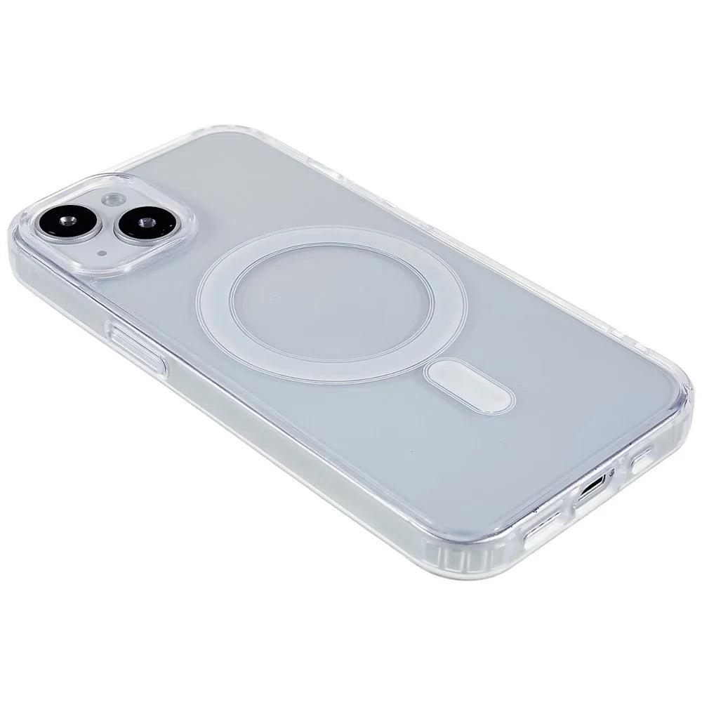 Magnetic Case for iPhone 14 Plus 6.7 inch Compatible with MagSafe, Hard Acrylic Soft TPU Transparent Shockproof Shell - 5