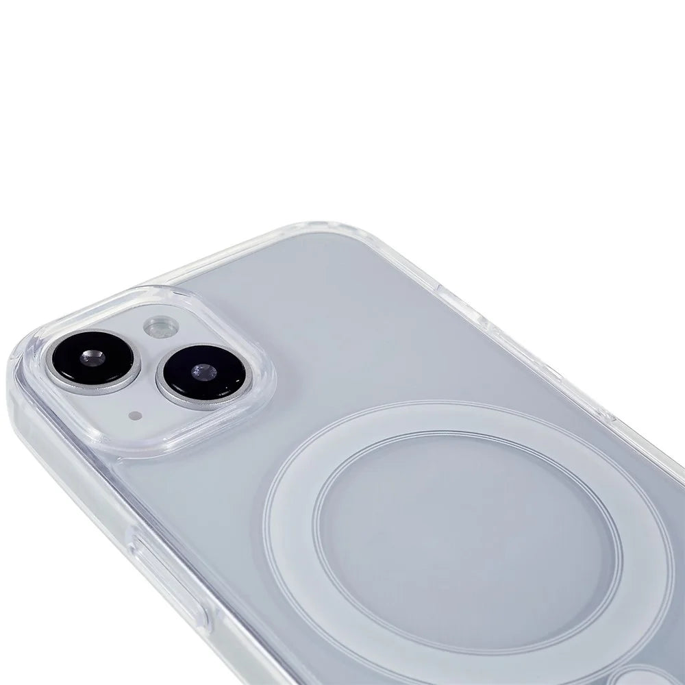 Magnetic Case for iPhone 14 Plus 6.7 inch Compatible with MagSafe, Hard Acrylic Soft TPU Transparent Shockproof Shell - 7