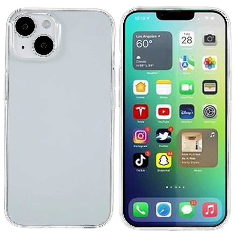 Anti-dust Phone Case for iPhone 14 Plus 6.7 inch, High Transparency TPU Good Protection Mobile Phone Cover - Transparent - 1
