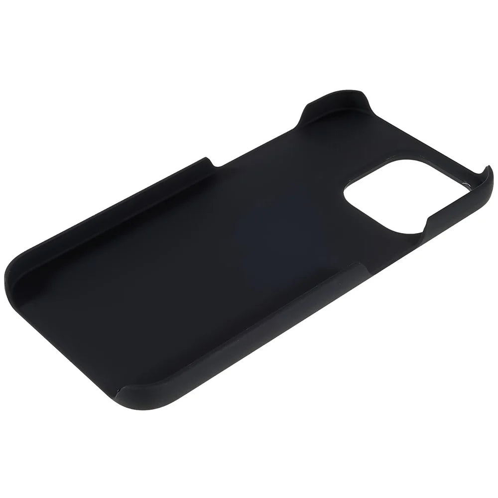 For iPhone 14 Pro 6.1 inch Hard PC Back Cover Anti-shock Rubberized Glossy Surface Protective Case - Black - 7