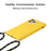 Anti-scratch Protective Phone Cover for iPhone 14 Pro 6.1 inch, Wheat Straw + TPU Case with Adjustable Lanyard - Yellow - 2