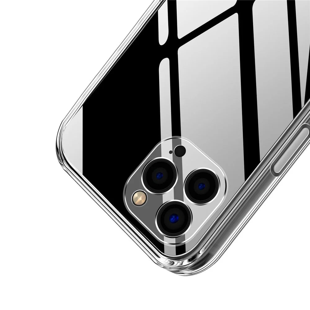 MOFI For iPhone 13 Pro Max 6.7 inch Transparent TPU Phone Case Anti-fall Shockproof Cell Phone Cover - 5