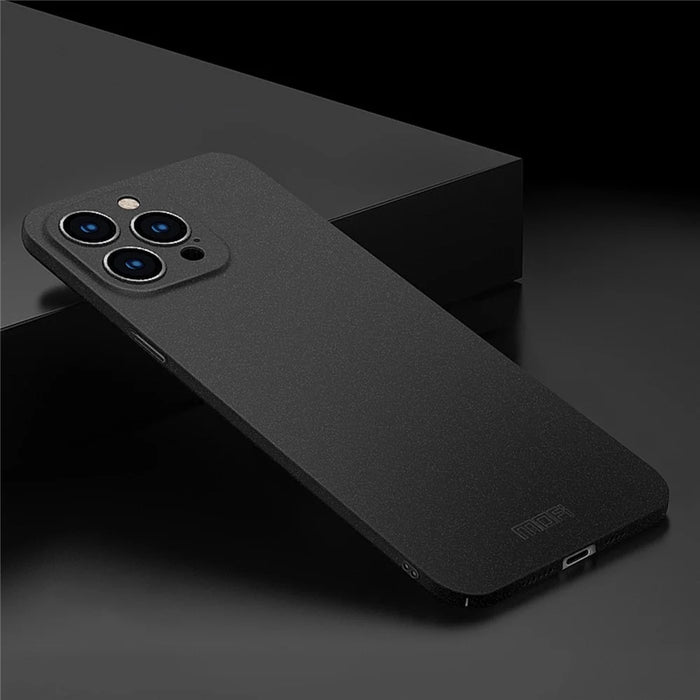 MOFI Shield Matte Series for iPhone 14 Pro Max 6.7 inch Ultra Thin Phone Case Anti-fingerprint PC Cover - Black - 2
