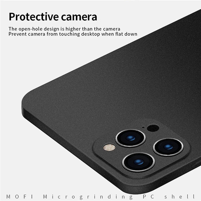 MOFI Shield Matte Series for iPhone 14 Pro Max 6.7 inch Ultra Thin Phone Case Anti-fingerprint PC Cover - Black - 5