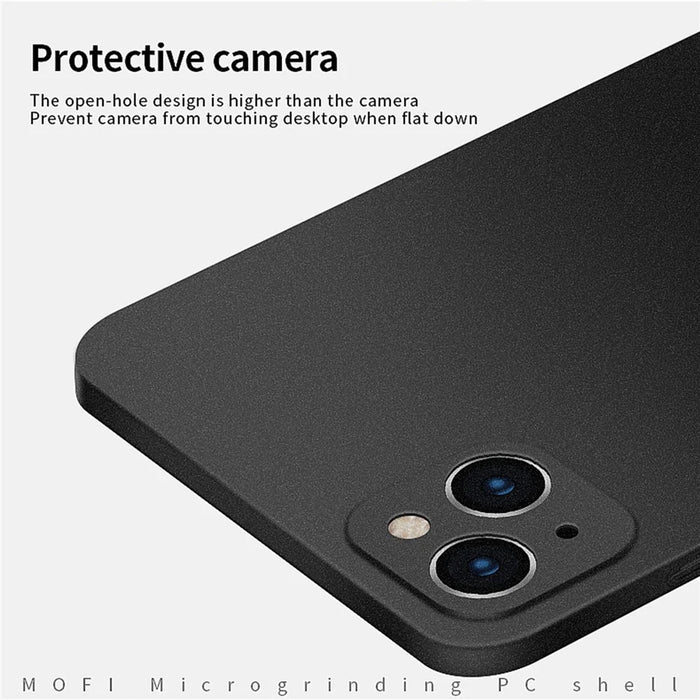 MOFI Shield Matte Series for iPhone 14 Plus 6.7 inch Drop Protection Phone Case Hard PC Back Cover - Black - 5