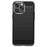 For iPhone 14 Pro 6.1 inch Brushed Carbon Fiber Texture Light Thin TPU Case Well-protected Mobile Phone Cover - Black - 2
