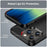 For iPhone 14 Pro 6.1 inch Brushed Carbon Fiber Texture Light Thin TPU Case Well-protected Mobile Phone Cover - Black - 6