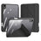 DUX DUCIS Magi Protective Case for iPad mini (2024) / mini (2021) Detachable 2-in-1 Leather+PC+TPU Auto Wake  /  Sleep Function Tablet Cover with V-Fold Stand - Black - 2