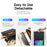 DUX DUCIS Magi Protective Case for iPad mini (2024) / mini (2021) Detachable 2-in-1 Leather+PC+TPU Auto Wake  /  Sleep Function Tablet Cover with V-Fold Stand - Black - 3