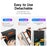 DUX DUCIS for iPad Pro 12.9 (2022) / (2021) / (2020)Case Detachable Leather+PC+TPU Anti-drop Tablet Cover with V-fold Stand - Black - 3