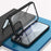 For iPhone 14 HD Clear Anti-shock Phone Case Detachable 2-in-1 Double-sided Tempered Glass Scratch-resistant Phone Cover - Black - 2