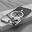 Anti-Drop Magnetic Case for iPhone 14 Protective Slim Cover PC + Metal Matte Phone Case with Integrated Lens Cover - Black - 2