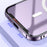 Anti-Drop Magnetic Case for iPhone 14 Protective Slim Cover PC + Metal Matte Phone Case with Integrated Lens Cover - Black - 5